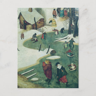 Carte Postale Enfants jouant sur la rivière Frozen
