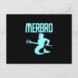 Carte Postale Enfants Majestic Merbro natation Merman Design
