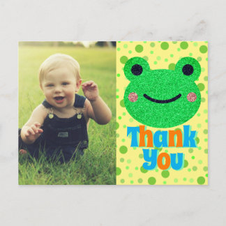 Carte Postale Enfants Merci Grenouille Jardin d'Enfants