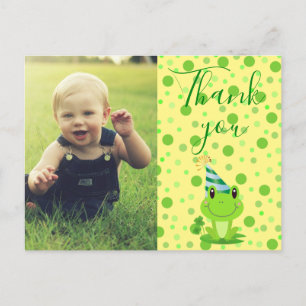 Carte postale Enfants Merci Lucky Frog