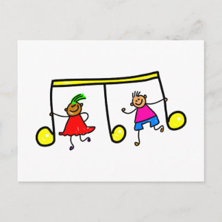 Carte Postale Enfants musicaux