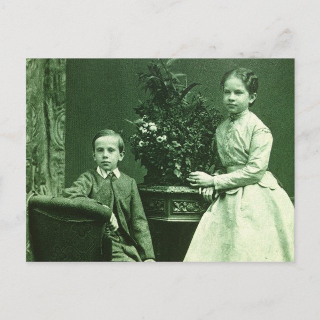 Carte Postale Enfants royaux d'Autriche RUDOLF & GISELA #015H (Devant)