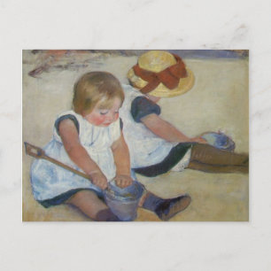 Carte Postale Enfants sur la plage, Mary Cassatt