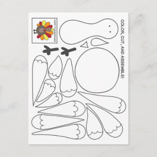 Carte postale Enfants Thanksgiving