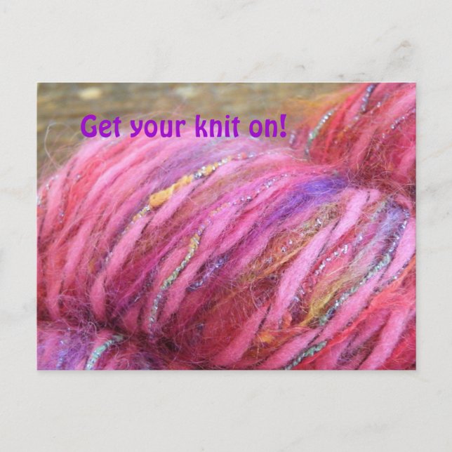Carte Postale Enfile ton tricot ! (Devant)