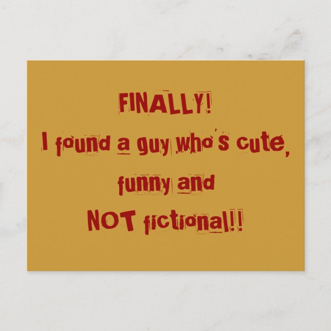 Carte Postale Enfin (Devant)