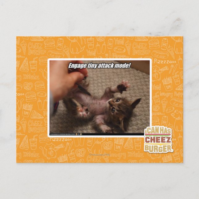 Carte Postale Engagez le mode d'attaque minuscule ! (Devant)