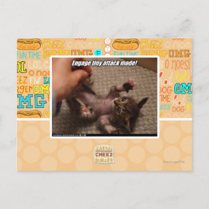 Carte Postale Engagez le mode d'attaque minuscule !