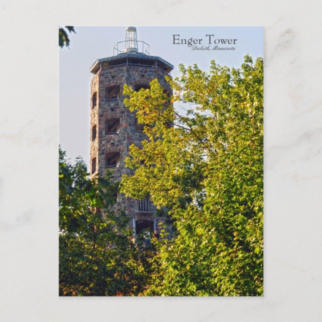 Carte Postale Enger Tower, Duluth Minnesota (Devant)