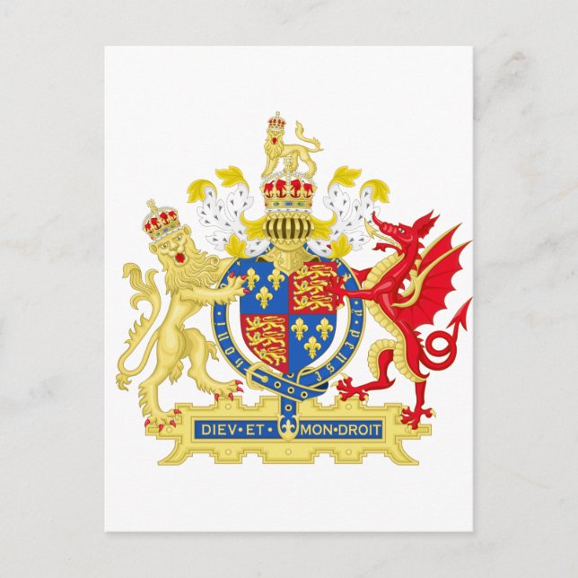 Carte Postale England Coat of arms (Devant)