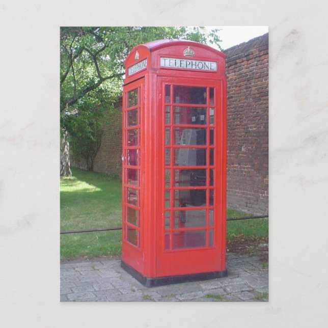 Carte Postale England Phonebooth (Devant)