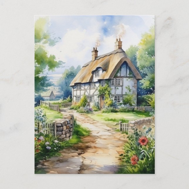 Carte Postale English Cottage (Devant)