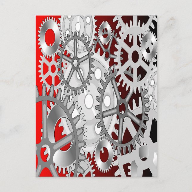 Carte Postale Engrenages (Devant)