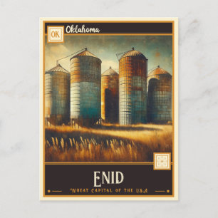 Carte Postale Enid, Oklahoma   Vintage