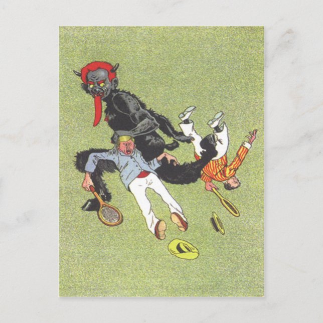 Carte Postale Enlèvement de Krampus des hommes (Devant)