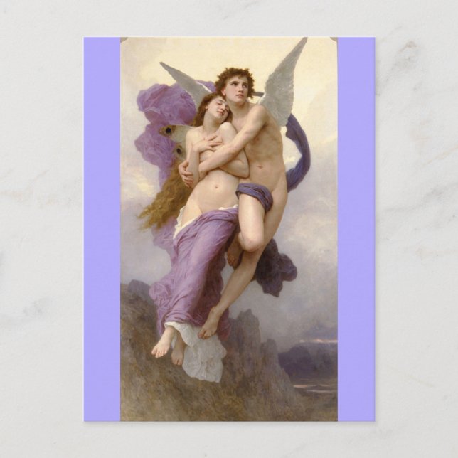 Carte Postale Enlèvement de Psyche - bouguereau (Devant)
