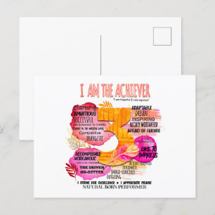 Carte Postale Enneagram Type 3 - Je Suis L'Acteur
