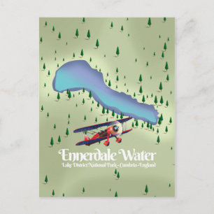 Carte Postale Ennerdale Water, affiche de voyage du district des