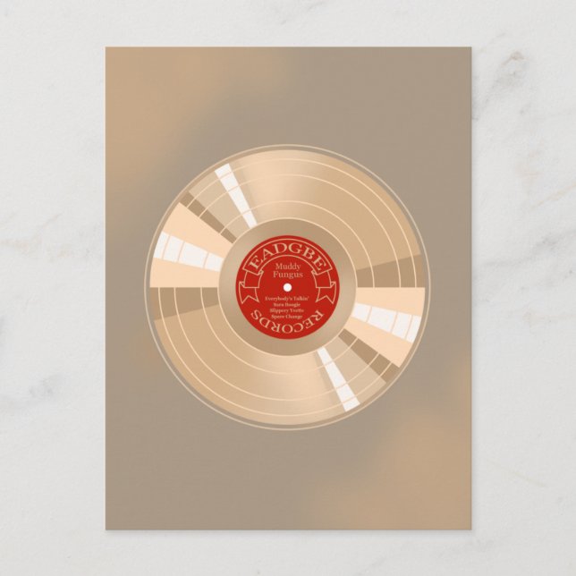 Carte Postale Enregistrement Gold (Devant)