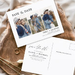 Carte Postale Enregistrer la date Boho minimaliste photo moderne<br><div class="desc">Capturez l'essence de votre histoire d'amour avec notre carte postale minimaliste Save the Date Boho Photo Modern. Cette carte postale allie minimalisme contemporain et charme bohème, ce qui en fait le choix idéal pour annoncer votre prochain mariage. Avec votre photo de fiançailles, cette carte postale devient un souvenir tangible que...</div>