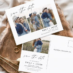 Carte Postale Enregistrer la date Boho minimaliste photo moderne<br><div class="desc">Capturez l'essence de votre histoire d'amour avec notre carte postale minimaliste Save the Date Boho Photo Modern. Cette carte postale allie minimalisme contemporain et charme bohème, ce qui en fait le choix idéal pour annoncer votre prochain mariage. Avec votre photo de fiançailles, cette carte postale devient un souvenir tangible que...</div>