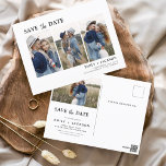 Carte Postale Enregistrer la date Boho minimaliste photo moderne<br><div class="desc">Capturez l'essence de votre histoire d'amour avec notre carte postale minimaliste Save the Date Boho Photo Modern. Cette carte postale allie minimalisme contemporain et charme bohème, ce qui en fait le choix idéal pour annoncer votre prochain mariage. Avec votre photo de fiançailles, cette carte postale devient un souvenir tangible que...</div>
