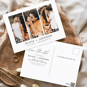 Carte Postale Enregistrer la date Boho minimaliste photo moderne