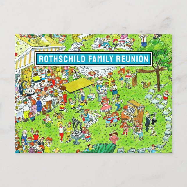 Carte postale Enregistrer la date de réunion d'été (Devant)