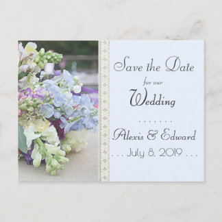 Carte Postale Enregistrer La Date - Plutôt Floral