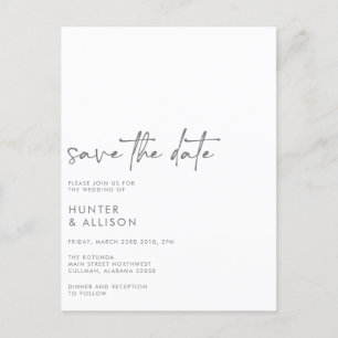 Carte Postale Enregistrer L'Invitation Date