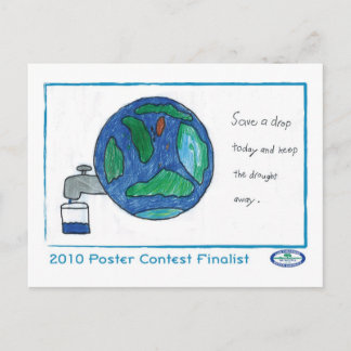 Carte Postale Enregistrer une goutte dès aujourd'hui et