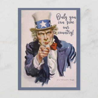 Carte Postale ENREGISTREZ NOTRE PAYS Oncle Sam CARDS POSTCARDS p