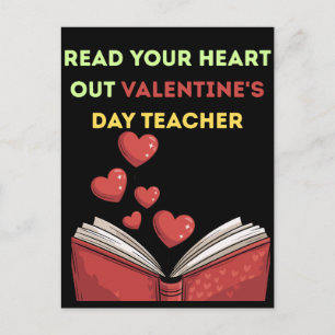 Carte Postale Enseignant de la Saint-Valentin Lis ton cœur
