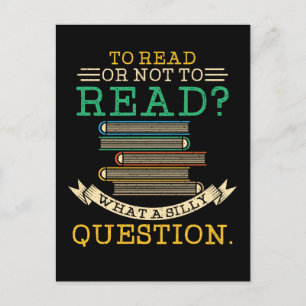 Carte Postale Enseignant de lecture - Lire ou ne pas lire
