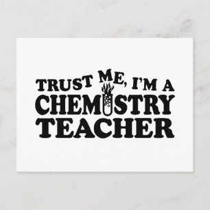 Carte Postale Enseignant en chimie