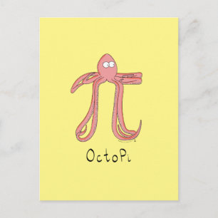 Carte Postale Enseignant Funny Math Octopus