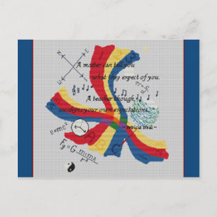 Carte Postale ENSEIGNANT MASTER Professeur Design de hommage