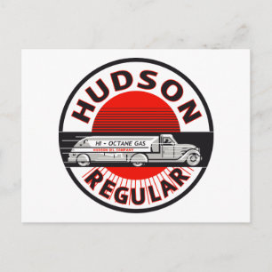 Carte Postale Enseigne de l'essence ordinaire Vintage Hudson