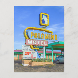 Carte Postale Enseigne du motel Palomino, Route 66, Tucumcari, N