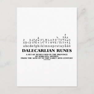 Carte Postale Ensemble de runes dalécarliennes de Darlana en Suè