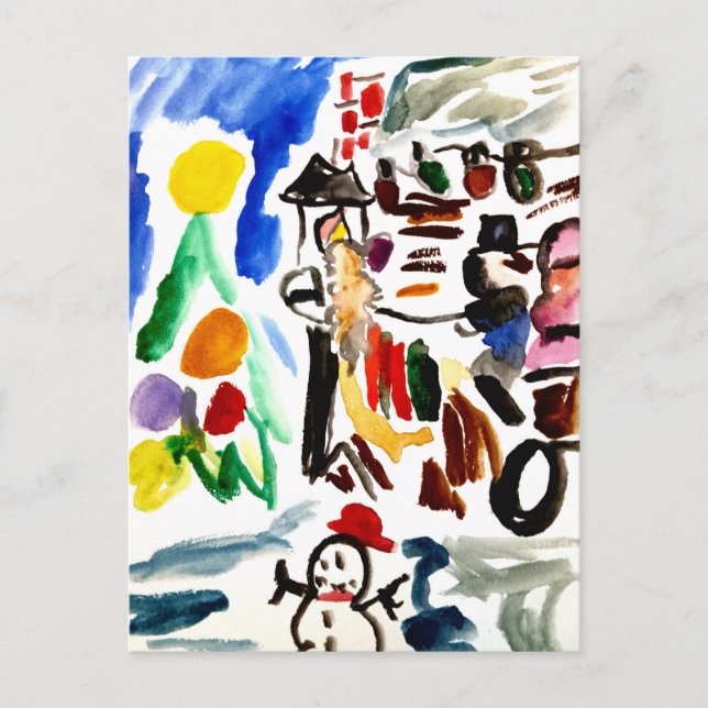 Carte Postale Ensemble hiver  (Devant)