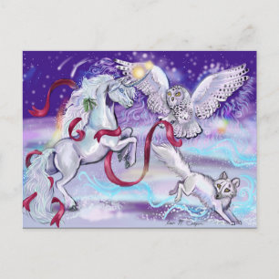 Carte Postale Ensemble, nous sommes une licorne
