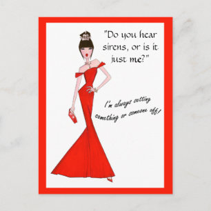 Carte Postale Entendez-Vous Des Sirènes, Ou Est-Ce Juste Moi ? C