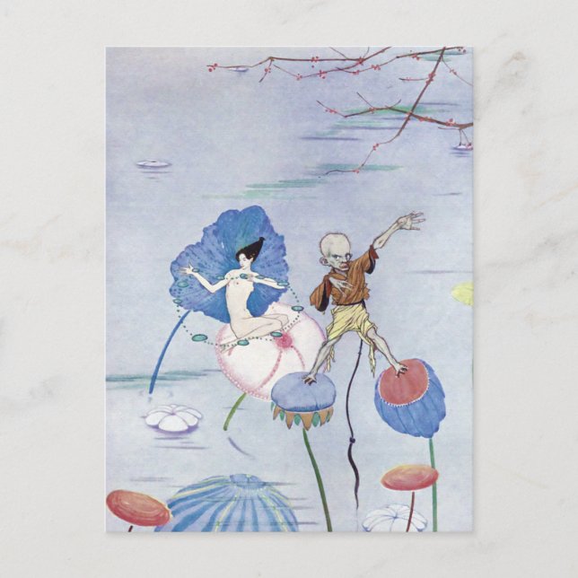 Carte Postale Entendu sur une illustration d'un marais salé (Devant)