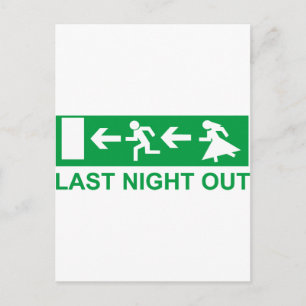 Carte Postale enterrement de vie de garçon