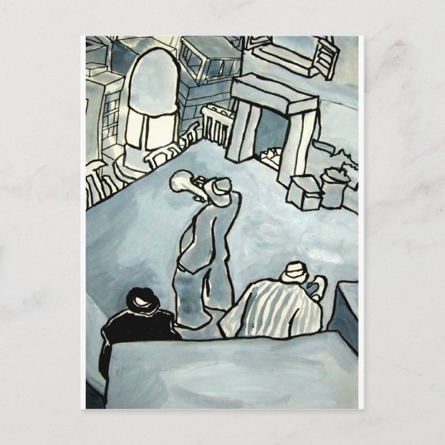 Carte Postale entraînement de jazz (Devant)