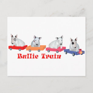 Carte Postale Entraînement d'un chiot Bull Terrier