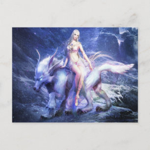 Carte Postale Entraîneur de bêtes dans le monde abandonné