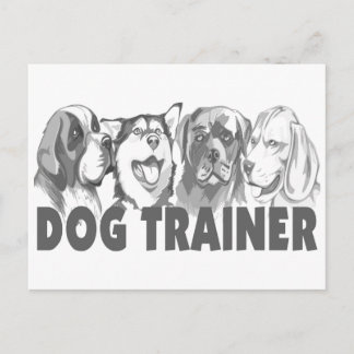 Carte Postale Entraîneur de chiens