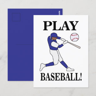 Carte Postale Entraîneur de sport de baseball Joueur